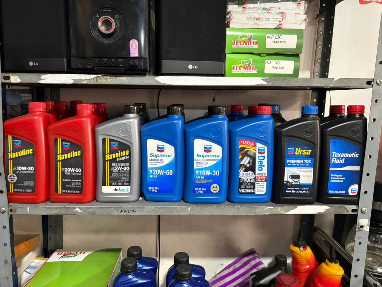 Aceites Chevron Havoline, Delo y Ursa