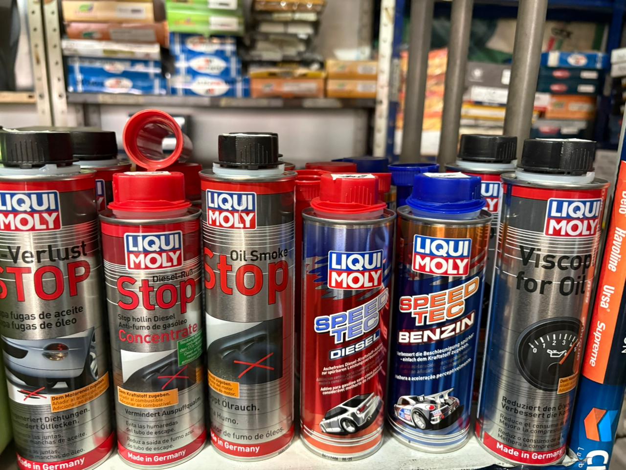 Fluidos y aditivos para motor en Ibagué en Lubriambalá: aditivos Liqui Moly y lubricantes Gulf